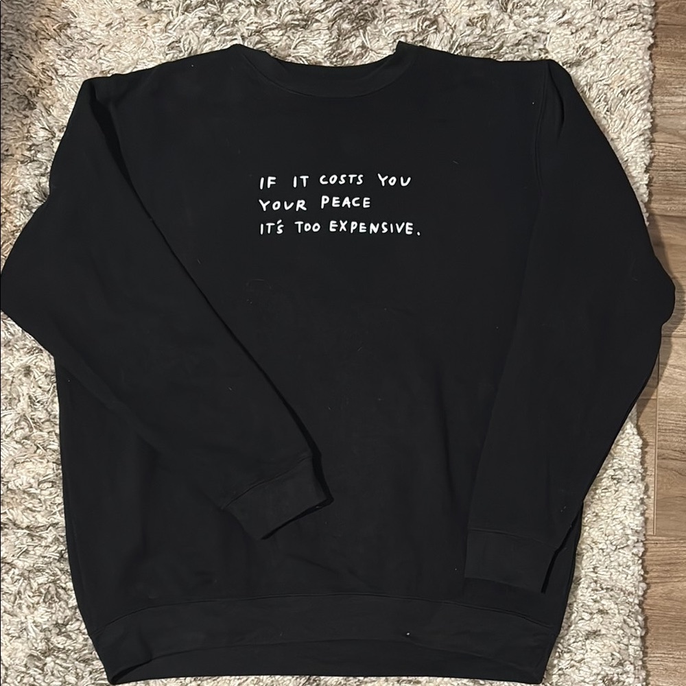 Black Graphic Men's Sweater